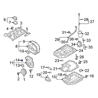 Volkswagen OE - Engine Timing Cover Insulator