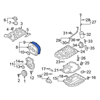 Volkswagen OE - Engine Timing Cover Gasket