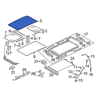 Volkswagen OE - Inner Sunroof Seal