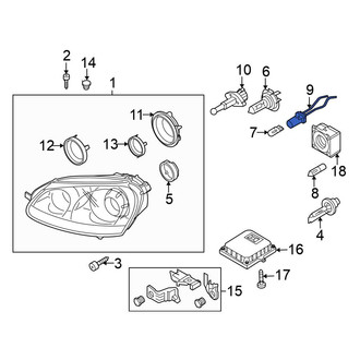 Volkswagen OE - Front Parking Light Bulb Socket