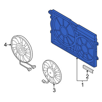 Volkswagen OE - Engine Cooling Fan Shroud