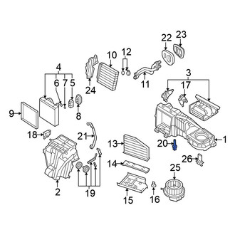 Volkswagen OE - Upper A/C Evaporator Temperature Sensor