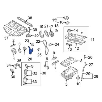 Volkswagen OE - Lower Engine Timing Cover
