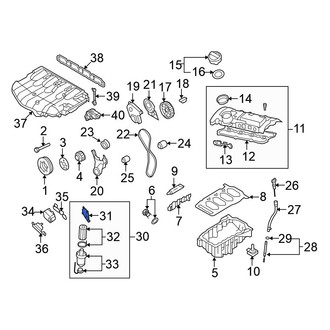 Volkswagen OE - Engine Oil Filter Adapter Gasket