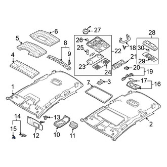Volkswagen OE - Headliner Clip