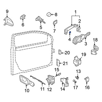 Volkswagen OE - Outer Exterior Door Handle Gasket