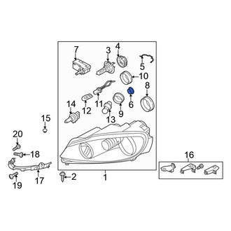 Volkswagen OE - Headlight Retaining Ring