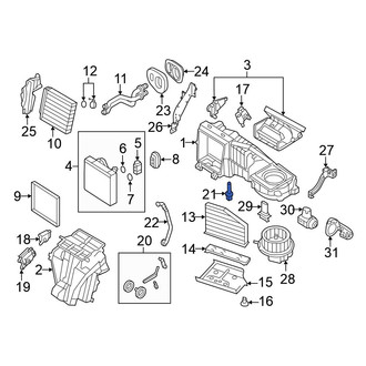 Volkswagen OE - Upper A/C Evaporator Temperature Sensor