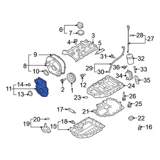 Volkswagen OE - Lower Engine Timing Cover