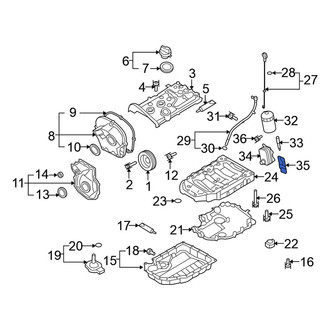 Volkswagen OE - Engine Oil Cooler Gasket