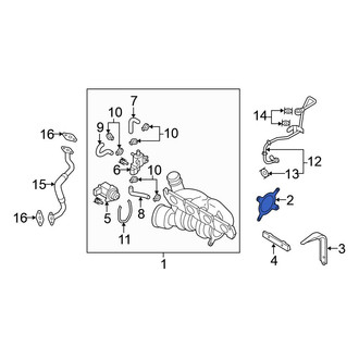 Volkswagen OE - Rear Turbocharger Gasket