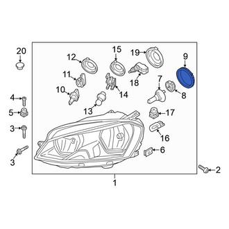 Volkswagen OE - Front Headlight Bulb Cap
