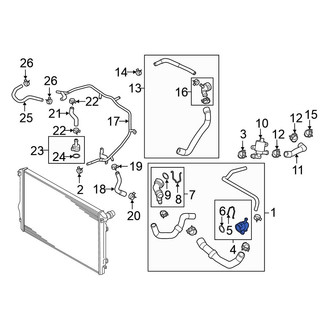 Volkswagen OE - Radiator Coolant Hose Adapter