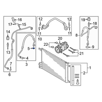 Volkswagen OE - A/C Refrigerant Line O-Ring