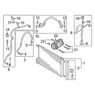 Volkswagen OE - A/C Refrigerant Line O-Ring