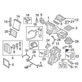 Volkswagen OE - Front HVAC Air Inlet Door Actuator