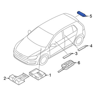 Volkswagen OE - Rear Lower Keyless Entry Antenna