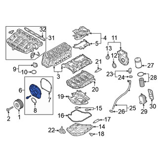 Volkswagen OE - Upper Engine Timing Cover