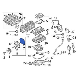 Volkswagen OE - Engine Timing Cover Gasket
