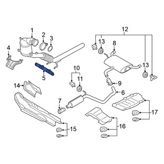 Volkswagen OE - Lower Catalytic Converter Bracket