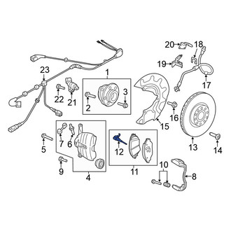 Volkswagen OE - Front Disc Brake Pad Wear Sensor