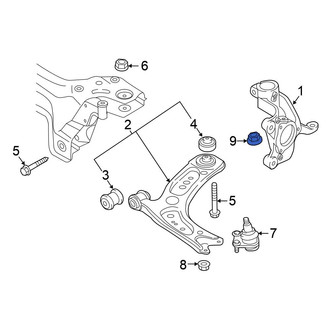 Volkswagen OE - Steering Knuckle Nut