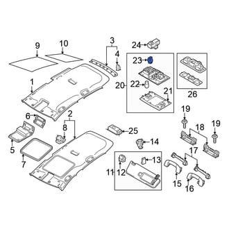 Volkswagen OE - Front Roof Opening Trim