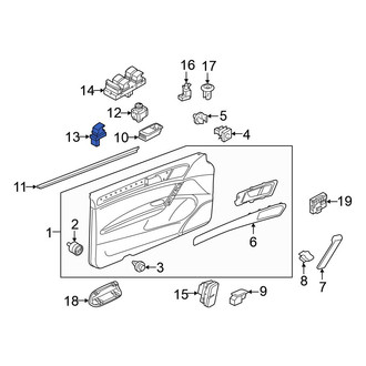 Volkswagen OE - Rear Door Window Switch