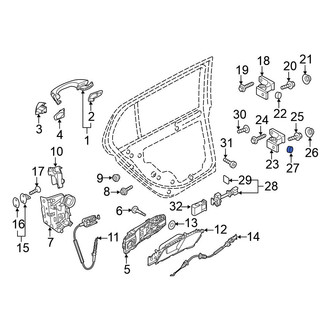 Volkswagen OE - Upper Door Hinge Cap