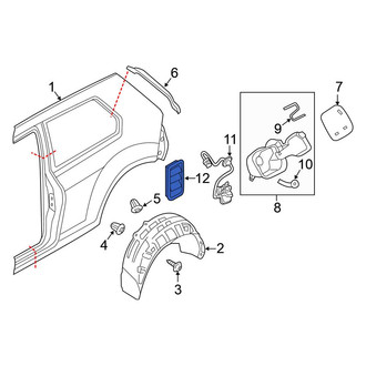 Volkswagen OE - Rear Quarter Panel Vent