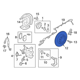 Volkswagen OE - Rear Disc Brake Rotor