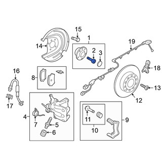Volkswagen OE - Axle Hub Mounting Bolt