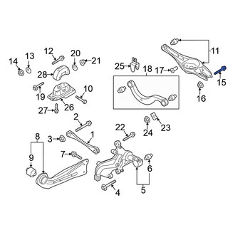 Volkswagen OE - Rear Lower Suspension Control Arm Bolt