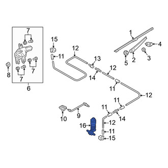 Volkswagen OE - Windshield Washer Pump