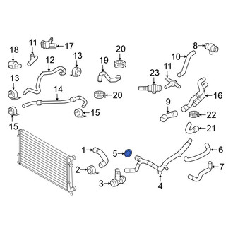 Volkswagen OE - Engine Coolant Pipe Seal