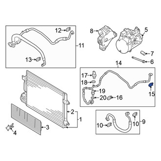 Volkswagen OE - Upper A/C Refrigerant Line O-Ring