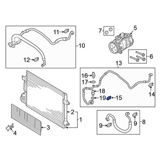 Volkswagen OE - A/C Refrigerant Line O-Ring