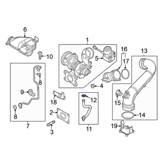 Volkswagen OE - Turbocharger Oil Line O-Ring
