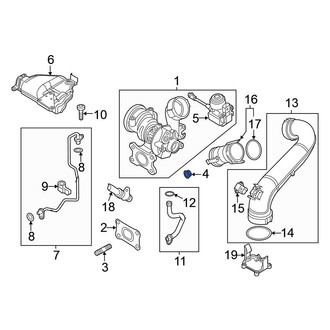 Volkswagen OE - Turbocharger Nut