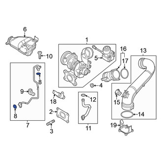 Volkswagen OE - Turbocharger Oil Line O-Ring