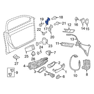Volkswagen OE - Front Left Lower Door Hinge
