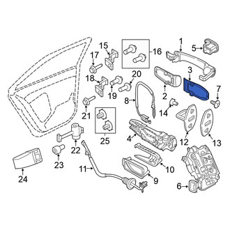 Volkswagen OE - Front Outer Exterior Door Handle Gasket
