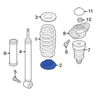 Volkswagen OE - Rear Lower Coil Spring Insulator
