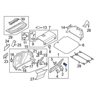 Volkswagen OE - Lower Quarter Panel Trim Panel Clip