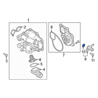 Volkswagen OE - Engine Coolant Outlet O-Ring
