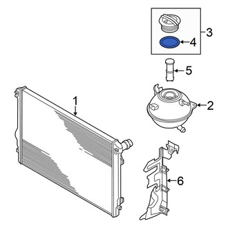 Volkswagen OE - Engine Coolant Reservoir Cap Seal