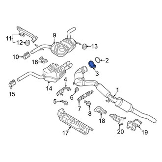 Volkswagen OE - Catalytic Converter Clamp