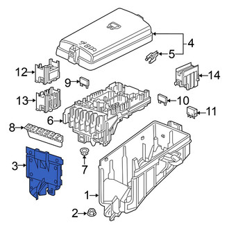 Volkswagen OE - Fuse and Relay Center Cover