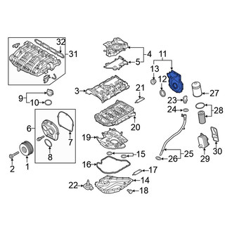 Volkswagen OE - Lower Engine Timing Cover