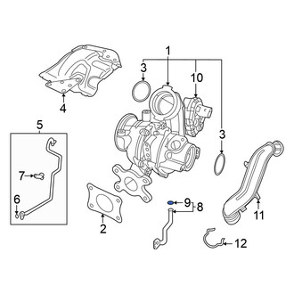 Volkswagen OE - Turbocharger Oil Line O-Ring